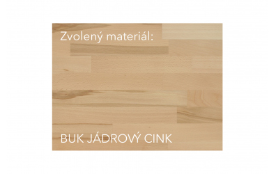 Jednolůžko KARLO s nízkými čely, 120x200, buk jádrový